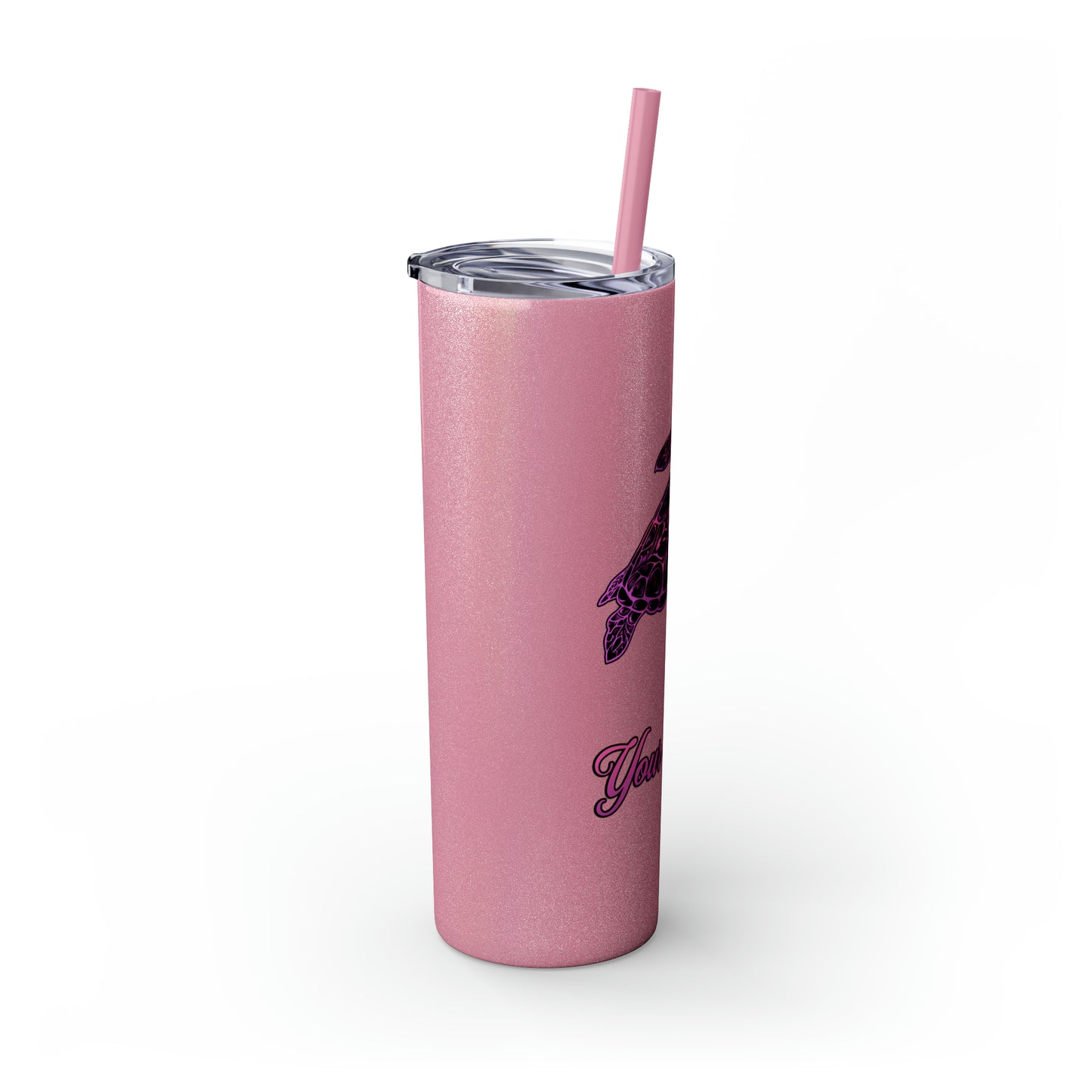 Personalized Pink and Purple Honu 20oz Tumbler