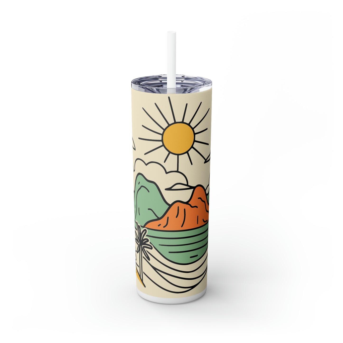 Island Sunshine Line Art 20oz Tumbler