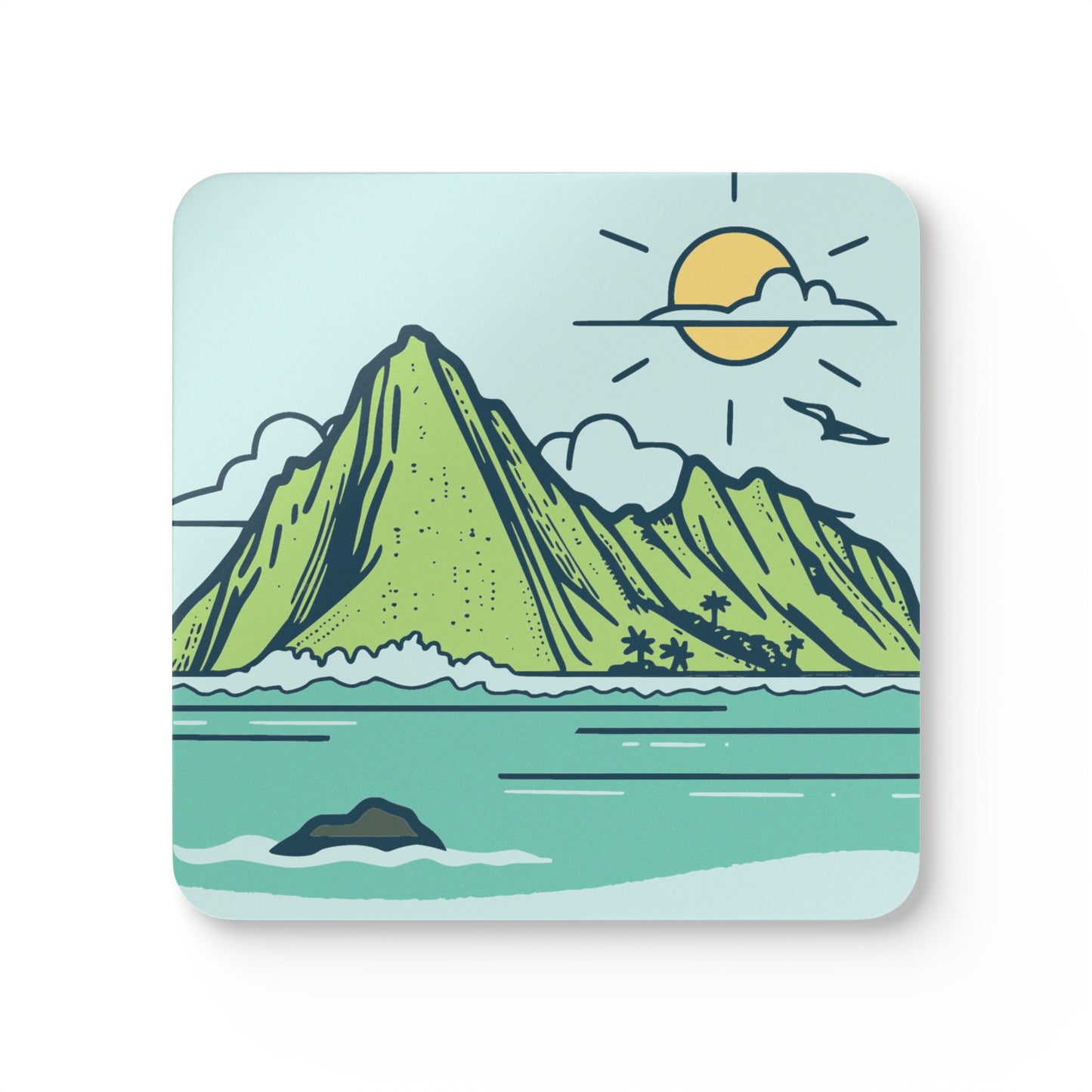 Island Line Art Coaster Set