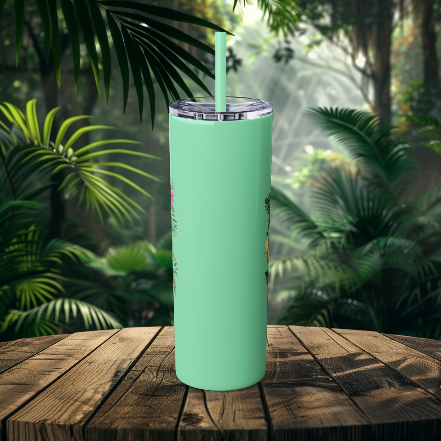 Aloha Tropical Floral 20oz Skinny Tumbler