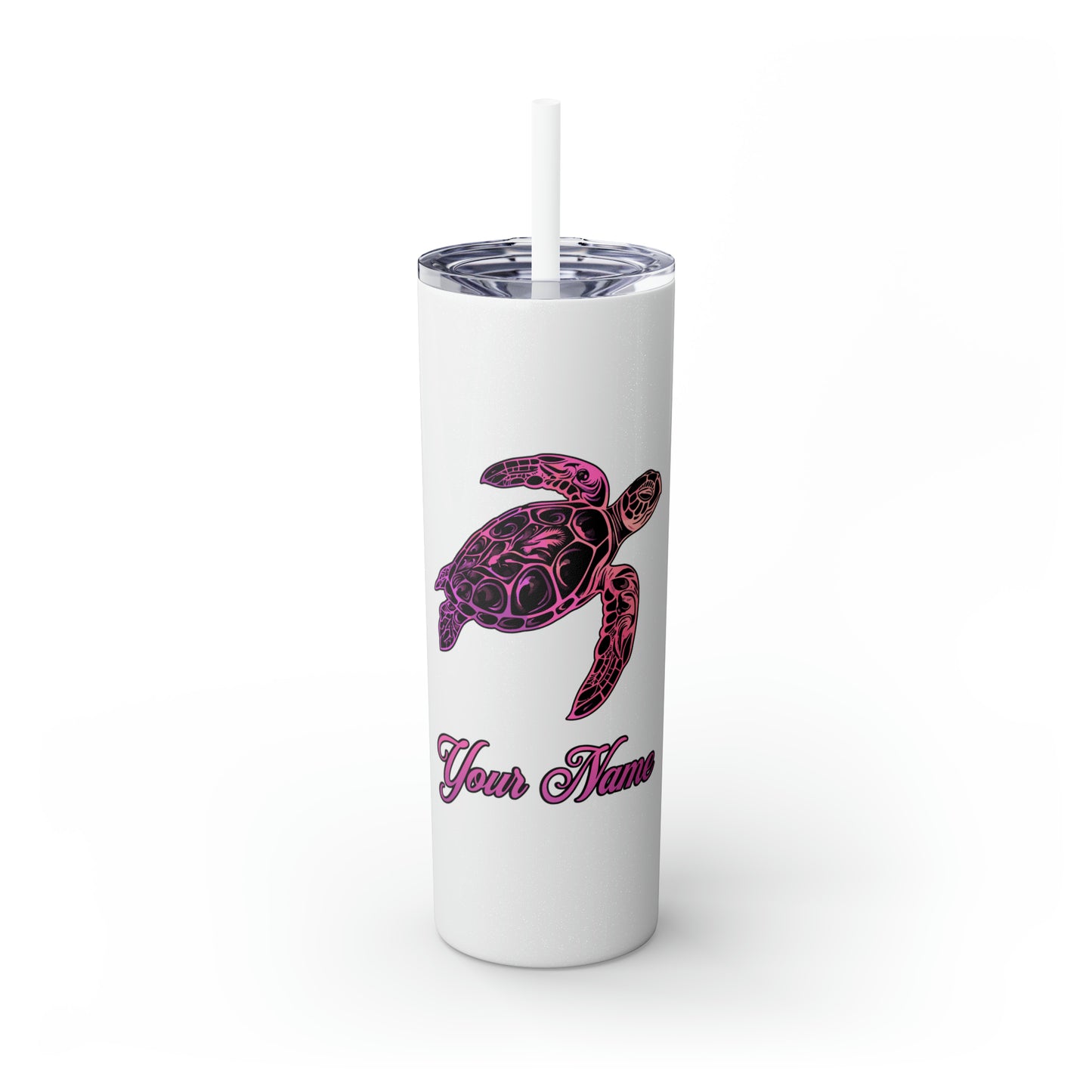 Personalized Pink and Purple Honu 20oz Tumbler