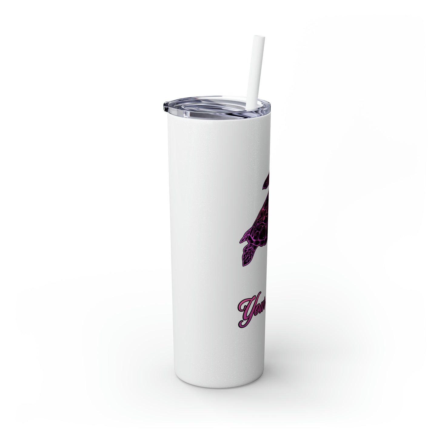 Personalized Pink and Purple Honu 20oz Tumbler