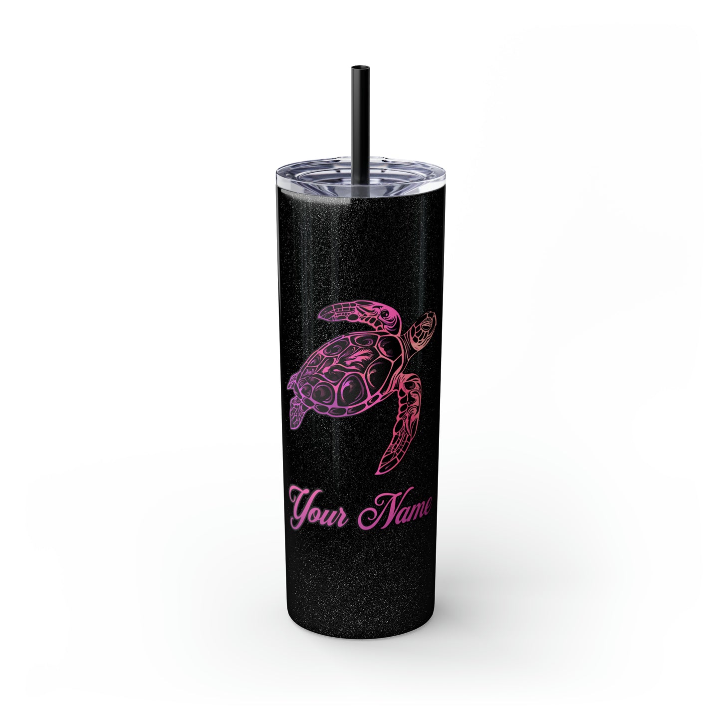 Personalized Pink and Purple Honu 20oz Tumbler