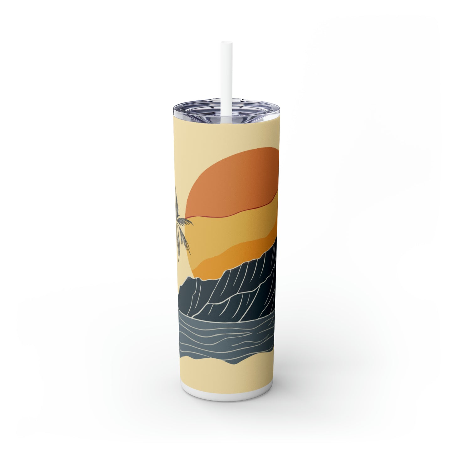 Palm Trees and Island Sunset 20oz Tumbler