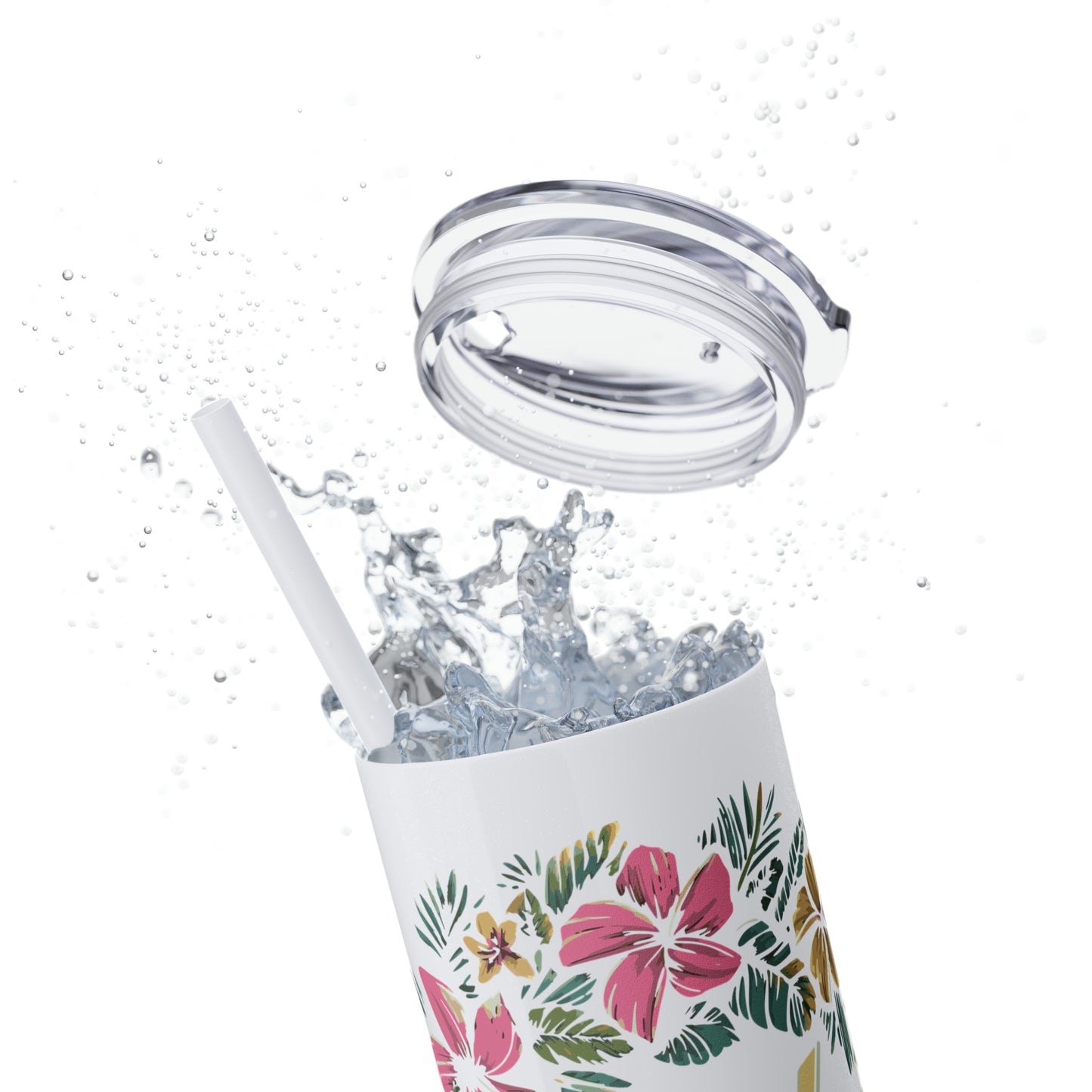 Aloha Tropical Floral 20oz Skinny Tumbler