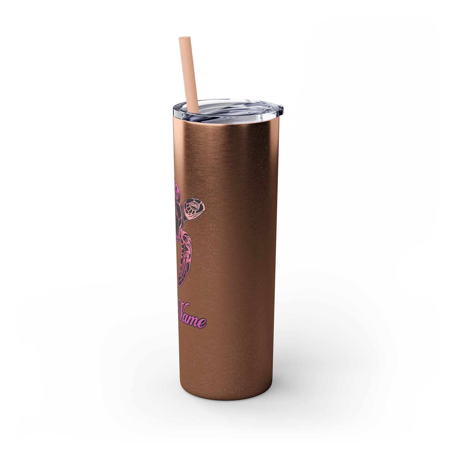 Personalized Pink and Purple Honu 20oz Tumbler