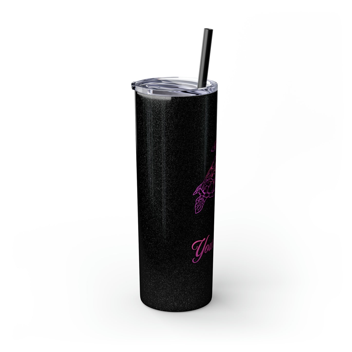 Personalized Pink and Purple Honu 20oz Tumbler