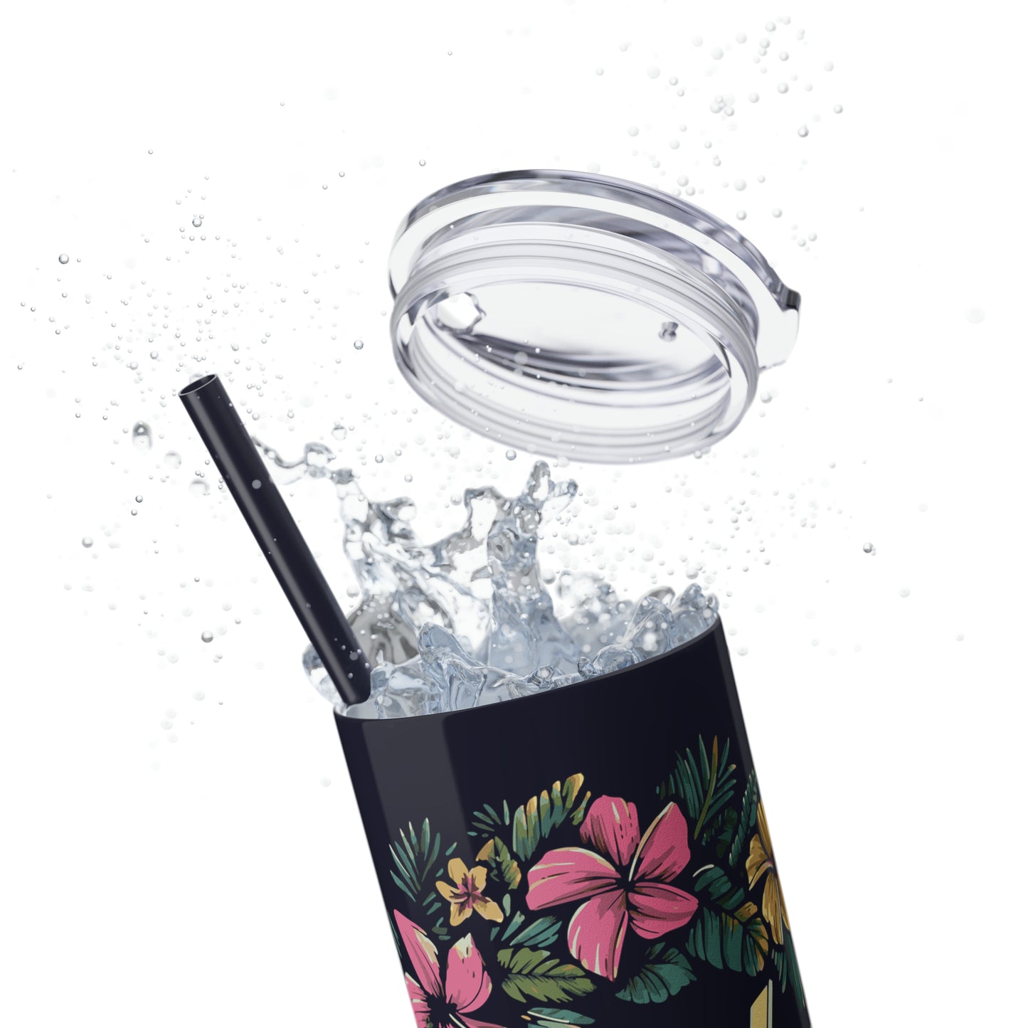 Aloha Tropical Floral 20oz Skinny Tumbler