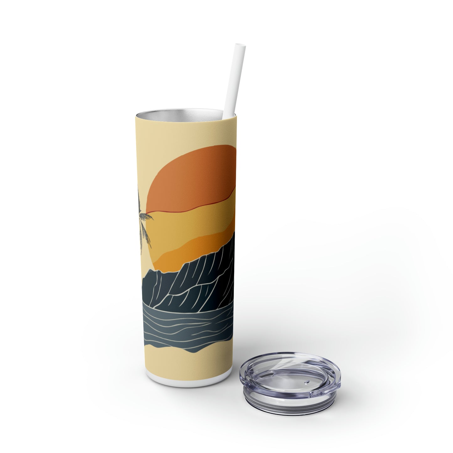 Palm Trees and Island Sunset 20oz Tumbler