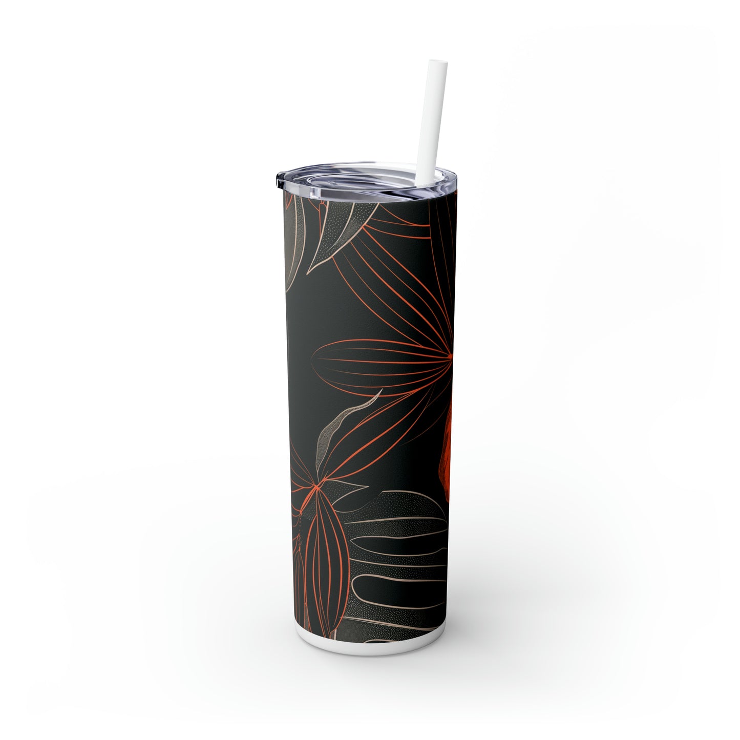 Red Hibiscus Line Art 20oz Tumbler