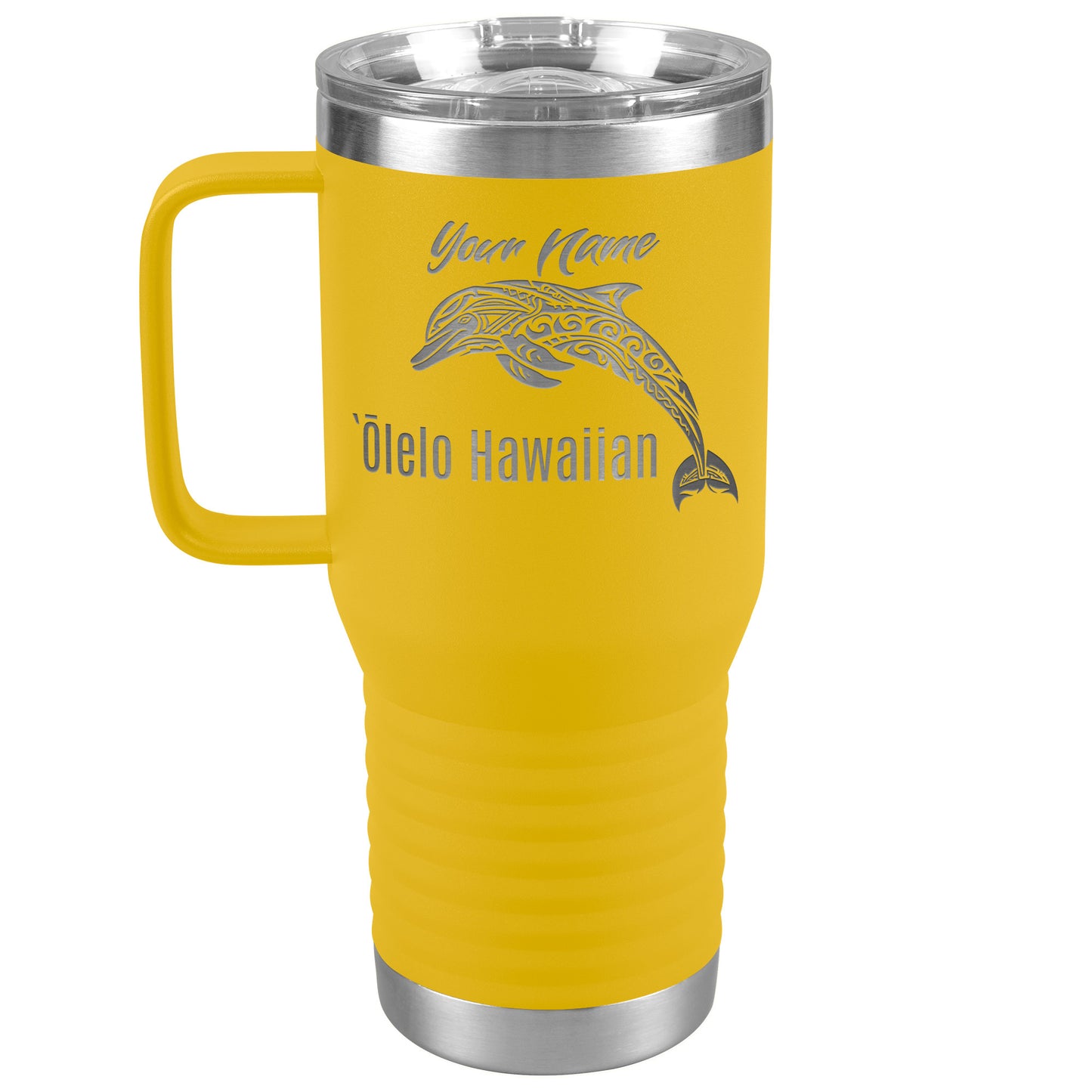 Personalized Engraved Olelo Hawaiian Dolphin 20oz Tumbler