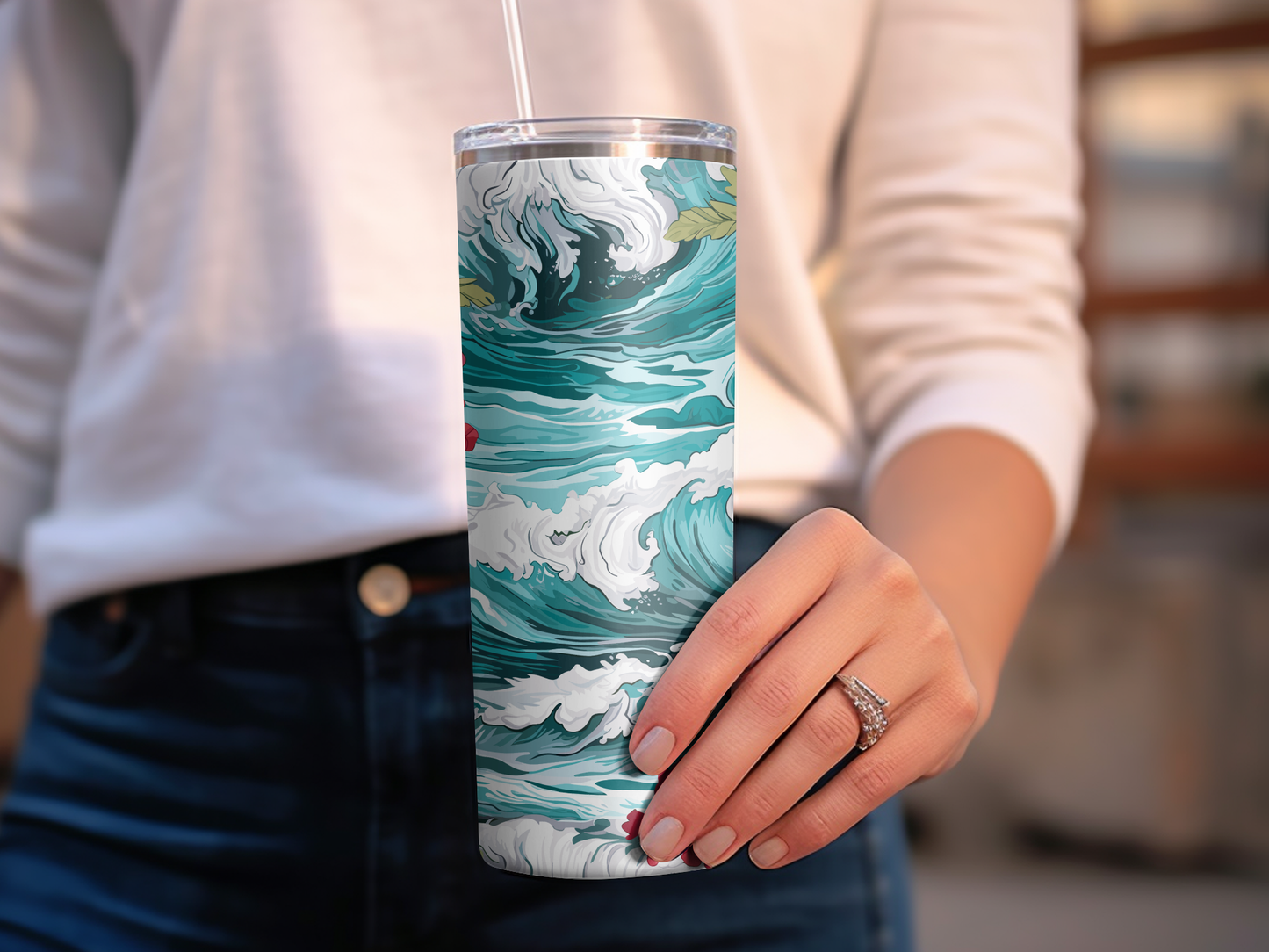 Tropical Waves 20oz Tumbler