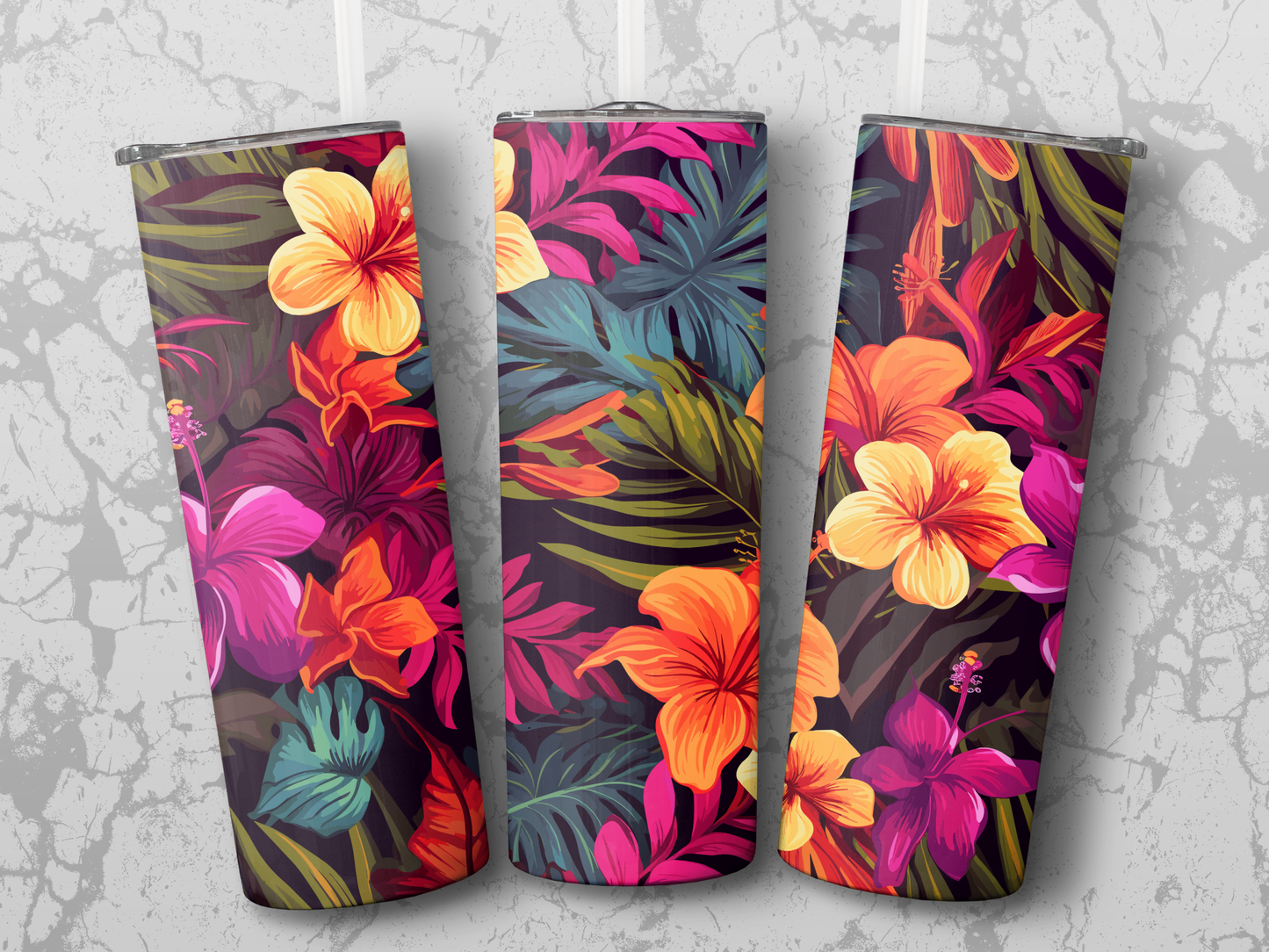 Tropical Floral 20oz Tumbler