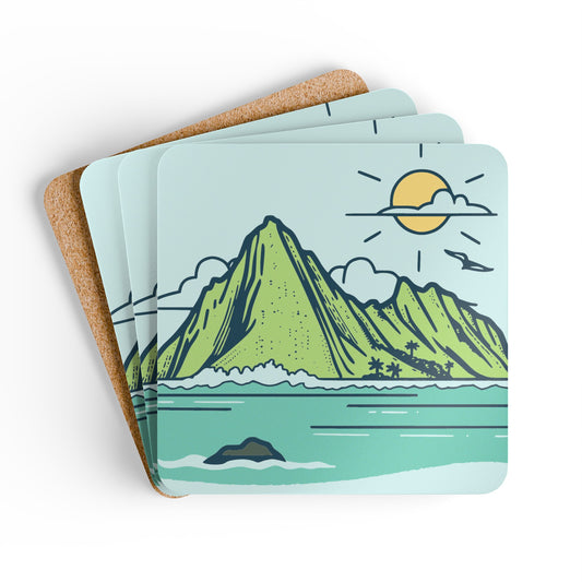 Island Line Art Coaster Set