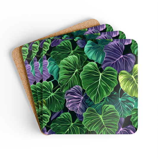 Taro Leaves Coaster Set