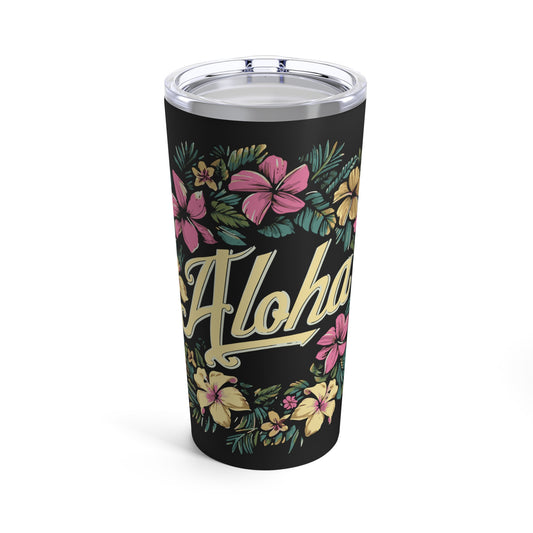 Aloha Tropical Floral Tumbler 20oz