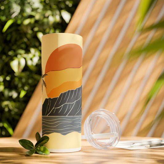 Palm Trees and Island Sunset 20oz Tumbler