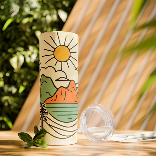 Island Sunshine Line Art 20oz Tumbler