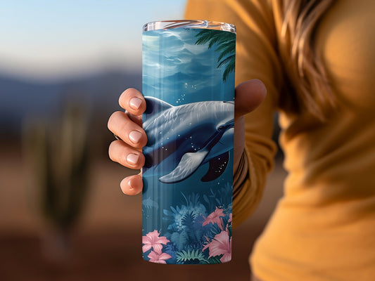 Tropical Dolphin 20oz Tumbler