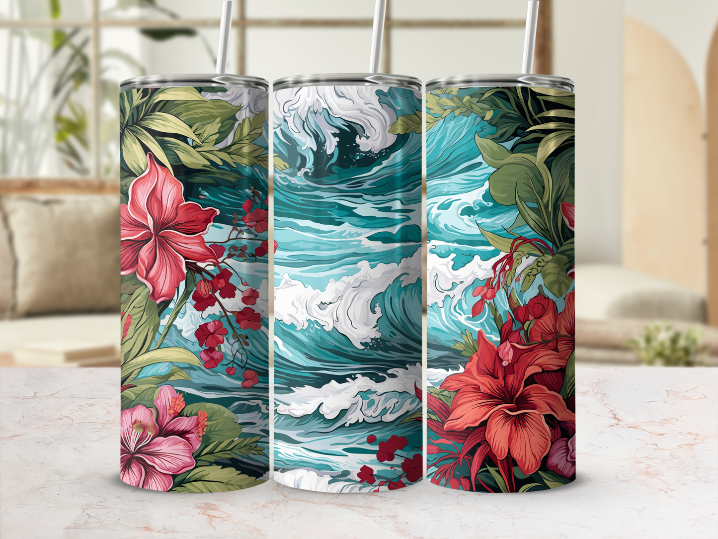 Tropical Waves 20oz Tumbler