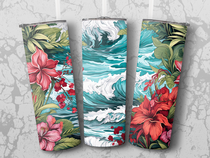 Tropical Waves 20oz Tumbler