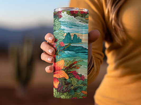 Tropical Beach 20oz Tumbler