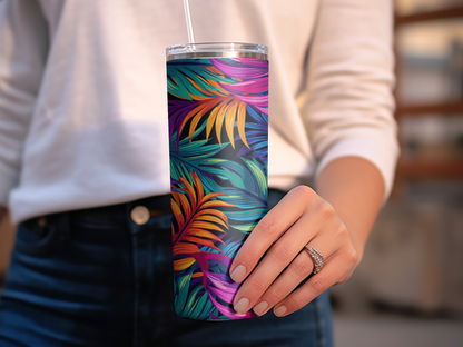 Tropical Leaves 20oz Tumbler
