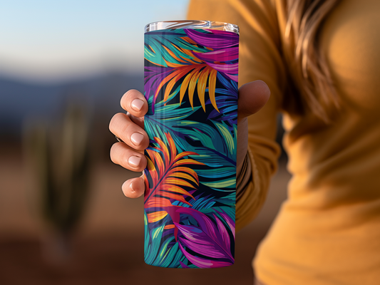 Tropical Leaves 20oz Tumbler